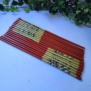 8 Pair of Matching Panda Bear Design Chopsticks